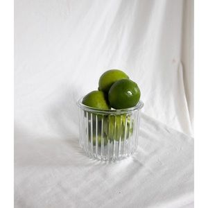 Accents - boxy ribbed vase Accents - boxy ribbed vase